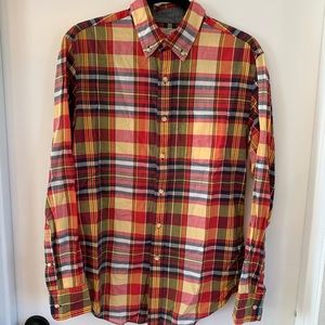JCREW MENS SMALL QUALITY WOVEN SHIRT FLANNEL